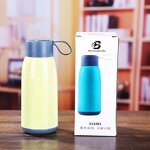 Wheat Straw Glass Water Bottle Manufacturer - Ins Style Cheap Advertising Business Gift 12oz Eco-friendly with Strap