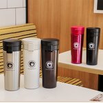 Gym Coffee Cup Manufacturer - Ready to Ship Promotional Business Gift 16oz 500ml Portable Leakproof Stainless Steel Red for Lady