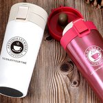 Gym Coffee Cup Manufacturer - Ready to Ship Promotional Business Gift 16oz 500ml Portable Leakproof Stainless Steel Red for Lady