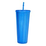 Studded Cold Drink Cup Tumbler Manufacturer - Custom Logo 24 oz Navy Blue BPA Free Heat Insulation Rivet