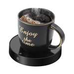 Coffee Mug Warmer Manufacturer - Tempered Glass Desk Auto Shut 3-Temperature Settings 8H Timer Gravity Sensor for Coffee Milk Tea