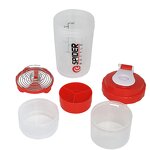 Protein Shaker Bottle Manufacturer - Promotional Gift 17oz Portable Bpa Free Transparent Plastic Workout Gym with Pill Organizer