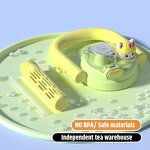 Children Water Bottle Manufacturer - Large-capacity Double Drinking Carrying Pot Leak Proof Stainless Steel Insulated with Straw