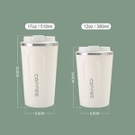 Travel Water Cup Tumbler Manufacturer - Wholesale Outdoor Gift Simple Double Wall Leak-proof Stainless Steel Portable Thermos Coffee