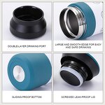 Sports Water Bottle Manufacturer - New Design Giveaway Gift Japanese 304 Stainless Steel Double Wall Vacuum Insulated Gym Hiking Travel