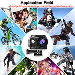 Action Camera Manufacturer - HD 4K 60/30fps 1080P 60fps WiFi 2.4G Hz 170D Underwater Waterproof Helmet Sport