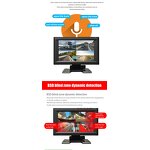 Car DVR Monitor Manufacturer - 7 Inch Touch Screen 4CH 1080P Recorder Vehicle Night Vision Rear View Camera Support BSD