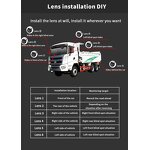 Car Rear View DVR Kit Manufacturer - 10 Inch Touch AHD IPS 6CH Six Split Monitor + 6x AHD 720P 4Pin Reverse Parking for RV Bus Truck