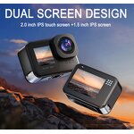 Action Camera Manufacturer - 5K 30FPS Touch Waterproof Dual Colorful Screen 4K with WIFI EIS Remote Control Zoom