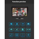Car Rear View DVR Kit Manufacturer - 10 Inch Touch AHD IPS 6CH Six Split Monitor + 6x AHD 720P 4Pin Reverse Parking for RV Bus Truck