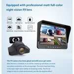 Car DVR Monitor Manufacturer - 7 Inch 4CH AHD Recorder Vehicle Night Vision Rear View Camera Support SD Card Recording