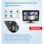 Car DVR Monitor Manufacturer - 10 Inch AHD 4ch Recorder Vehicle Night Vision Rear View Camera Security Split Screen Quad