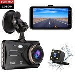 Dash Cam Manufacturer - Hot Sale Dual Lens Car Dvr HD 1080P 4 Inch Touch Screen IPS With Backup Rear Camera Night Vision