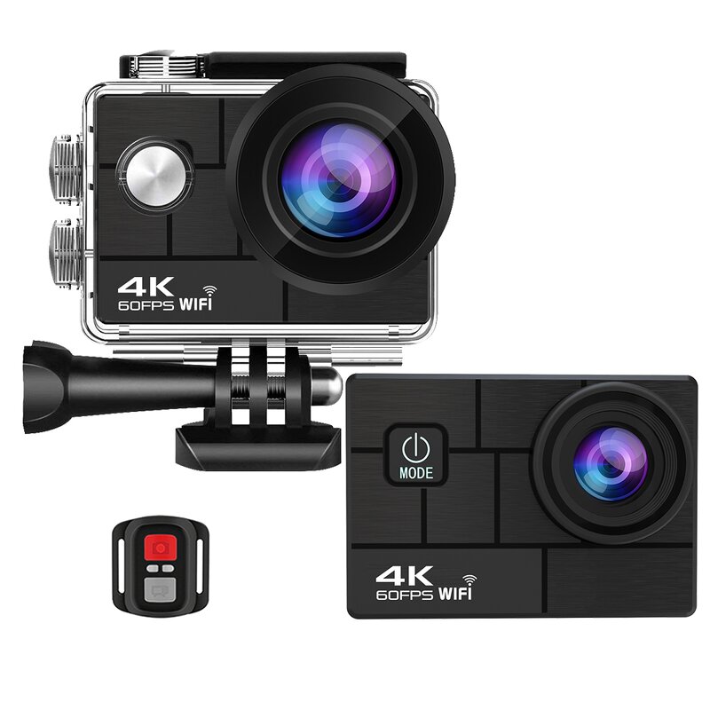 Action Camera Manufacturer - HD 4K 60/30fps 1080P 60fps WiFi 2.4G Hz 170D Underwater Waterproof Helmet Sport