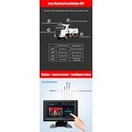 Car DVR Monitor Manufacturer - 7 Inch Touch Screen 4CH 1080P Recorder Vehicle Night Vision Rear View Camera Support BSD