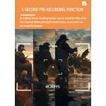 Action Camera Manufacturer - Chest Camera 4K 60FPS Camcorder WiFi Image Stabilization Hd Video 1.5inch Screen