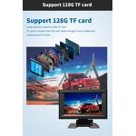 Truck DVR Monitor Manufacturer - 7 Inch Dual Lens 1080P Front Rear Dual Recording AHD Night Vision Reversing Camera 15M Cable