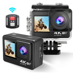 Action Camera Manufacturer - 4K Sport 30fps Wifi Dual Color 2.0inch HD Screen 30M Waterproof 2000W Video Wide Lens Motion