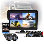 Mobile Vehicle CCTV DVR Manufacturer - Factory Direct Sales 10.1 Inch Screen 1080P 4G GPS Wifi 4Ch Car Truck Black Box