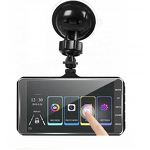 Dash Cam Manufacturer - Hot Sale Dual Lens Car Dvr HD 1080P 4 Inch Touch Screen IPS With Backup Rear Camera Night Vision