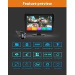 Car DVR Monitor Manufacturer - 10.1 Inch Touch 4CH AHD Recorder Vehicle Night Vision Mini Camera With Audio Card Recording