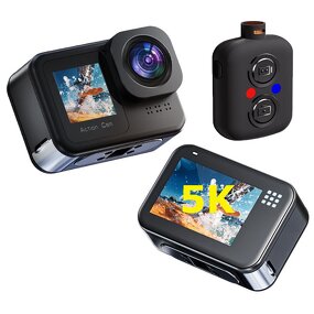 Action Camera Manufacturer - 5K 30FPS Touch Waterproof Dual Colorful Screen 4K with WIFI EIS Remote Control Zoom