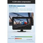 Car Rear View DVR Kit Manufacturer - 10 Inch AHD IPS 5CH Five Split Monitor + 5x AHD 720P 4Pin IR Reverse Parking for RV Bus Truck