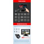 Car DVR Monitor Manufacturer - 7 Inch Touch Screen 4CH 1080P Recorder Vehicle Night Vision Rear View Camera Support BSD