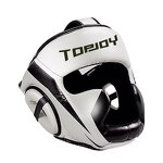 Boxing Head Guard Manufacturer - Black Adult Muay Thai Fighting Helmet