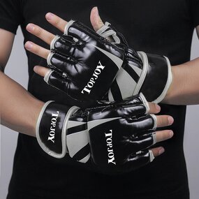 MMA Gloves Manufacturer - Adjustable Wrist Wraps Secure Fit Gel Padding Reinforced