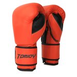 Boxing Gloves Manufacturer - Comfortable Leather White Blue Custom Logo Training
