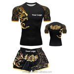 Boxing Wear Manufacturer - Custom Logo Boxing Vest and Short Men MMA Muay Thai