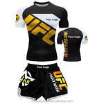 Boxing Wear Manufacturer - Custom Logo Boxing Vest and Short Men MMA Muay Thai