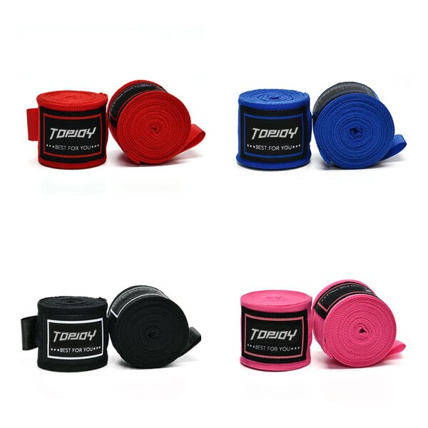 Boxing Hand Wraps Manufacturer - Custom Logo Printing Elasticated Quick Wrist Wraps