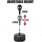 Boxing Reflex Punching Bag - Adjustable Freestanding Speed Ball with Suction Cups