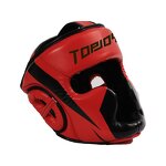 Boxing Head Guard Manufacturer - Black Adult Muay Thai Fighting Helmet