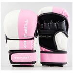 MMA Gloves Manufacturer - Wear Resistant Muay Thai Sparring Half Finger Custom Logo