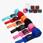 Boxing Hand Wraps Manufacturer - Custom Logo Printing Elasticated Quick Wrist Wraps