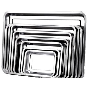 Bread Tray Manufacturer - Food Grade 304 Stainless Steel Thickening Square for Baking