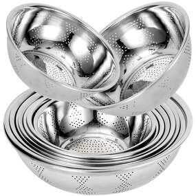 Fruit Washing Basin Manufacturer - 201 Stainless Steel Household Drain Basket Leaking Basin