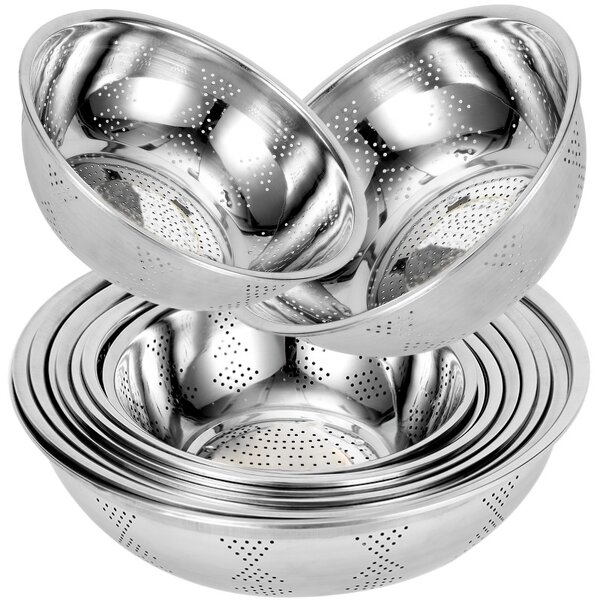 Fruit Washing Basin Manufacturer - 201 Stainless Steel Household Drain Basket Leaking Basin