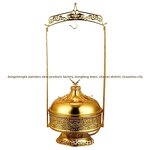 Buffet Stove Factory - Middle Eastern Gold Stainless Steel Open Flame Heating Arabic