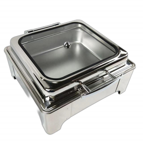 Buffet Stove Manufacturer - Stainless Steel Square Double Lattice for Hotel Restaurant Catering