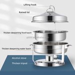 Chafing Dish Manufacturer - Stainless Steel Hanging Cover for Luxury Hotel Restaurant Buffet Sets