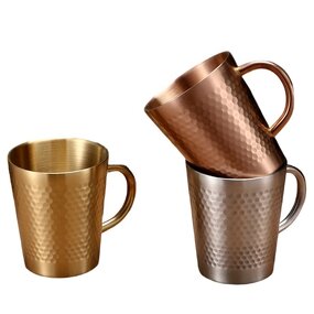 Tumbler Mug Manufacturer - 304 Stainless Steel Hammered Copper Rose Gold Double Wall