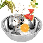Fruit Washing Basin Manufacturer - 201 Stainless Steel Household Drain Basket Leaking Basin