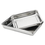 Service Tray Manufacturer - Stainless Steel Thickened Large for Hotel Cookie Baking Barbecue