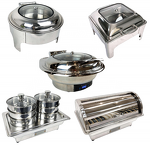 Buffet Heating Stove Manufacturer - Stainless Steel Luxury Rectangular Gold Inlaid for Event