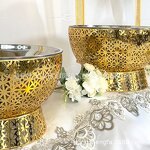 Pumpkin Lid Manufacturer - Stainless Steel Gold Random Pattern for Warming Holding