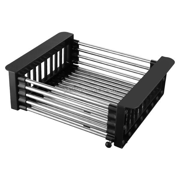 Sink Organizer Manufacturer - Hot Sale Adjustable Stainless Steel Telescopic Dish Drying Rack